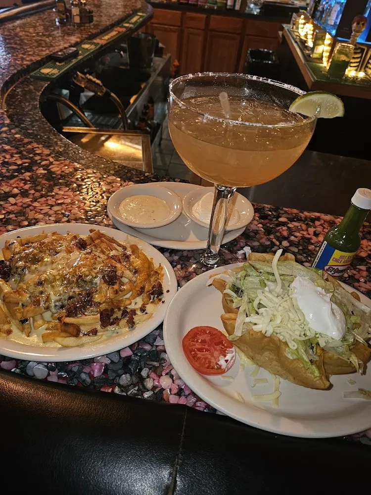 Taco Salad and Queso Fires